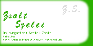 zsolt szelei business card
